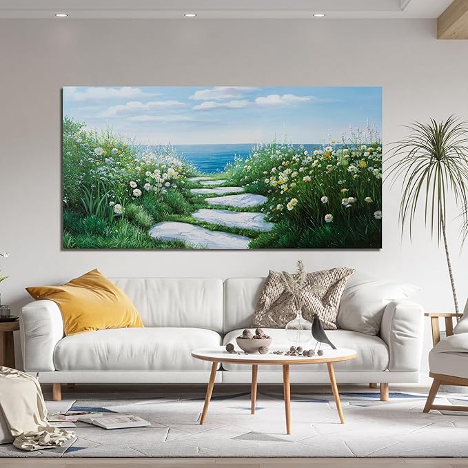Canvas Wall Art Decor Large Wall Art for Living Room Canvas Art Wall Decor Nature Landscape Wall Art Decor Pictures Coastal Wall Art Prints Artwork for Walls Bedroom Office Wall Decor 24" X 48"