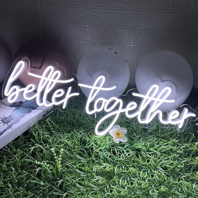 Neon Sign Customizable for Wedding Decor Custom Neon Signs for Holiday Day Gift Wall Decor or Business Logo (Size Option 14 inches ~ 60 inches)