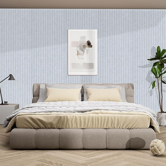 5 Pack Sound Proof Panels for Walls,48 x 24x 0.4 Inch Sound Deadening Panels,Large Acoustic Panels for Media Room, Office and Studio,Light Camel