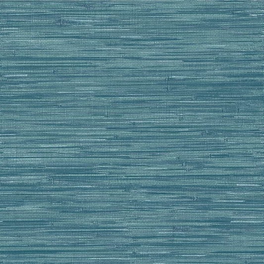 NuWallpaper Steel Blue Grassweave Peel & Stick Wallpaper, NU2874