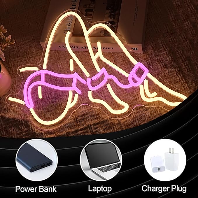 Lady Neon Sign Romantic Woman Neon Light Sign for Wall Decor Dimmable USB Powered Preppy Girl Led Light Sign for Adult Theme Party Bedroom Beauty Salon Man Cave Bar Club Hotel