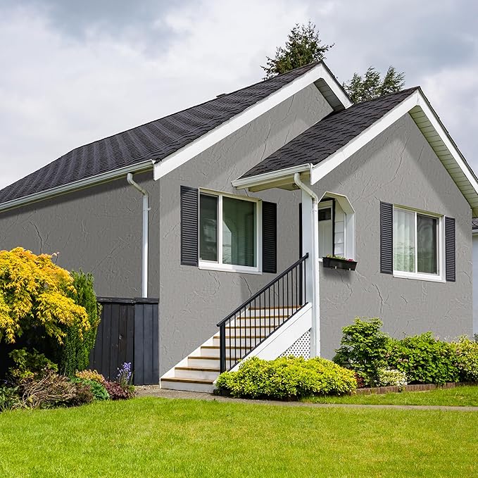 KASARO 3D Faux Stone Wall Panels, 4 PCS MCM Flexible Wainscoting Panels for Exterior/Interior Decor, Modified Clay Material, Accent for Home, Art, Commercial, Stone Cement, 47.2 × 23.6 inch