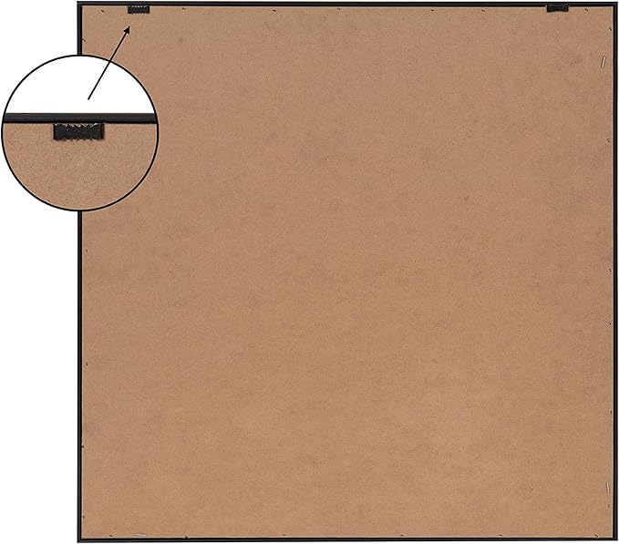 Kate and Laurel Sylvie Minimalist Evergreen Trees Sketch Framed Canvas Wall Art by The Creative Bunch Studio, 30x30 Natural, Chic Modern Art for Wall