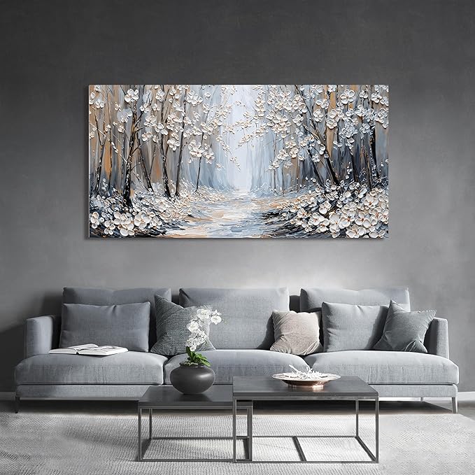 Large Canvas Wall Art Decor Wall Art Pictures for Living Room Canvas Art Wall Decor Artwork for Walls Landscape Oversized Wall Art Prints Modern Flowers Wall Art Decorations Home Office Decor 29"X58"