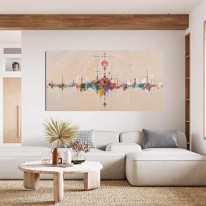 Canvas Wall Art Decor Oversized Wall Art Pictures for Living Room Artwork for Walls Large Abstract Colorful Wall Art Prints Abstract Canvas Art Wall Decor Bedroom Home Aesthetic Decor 29" X 58"