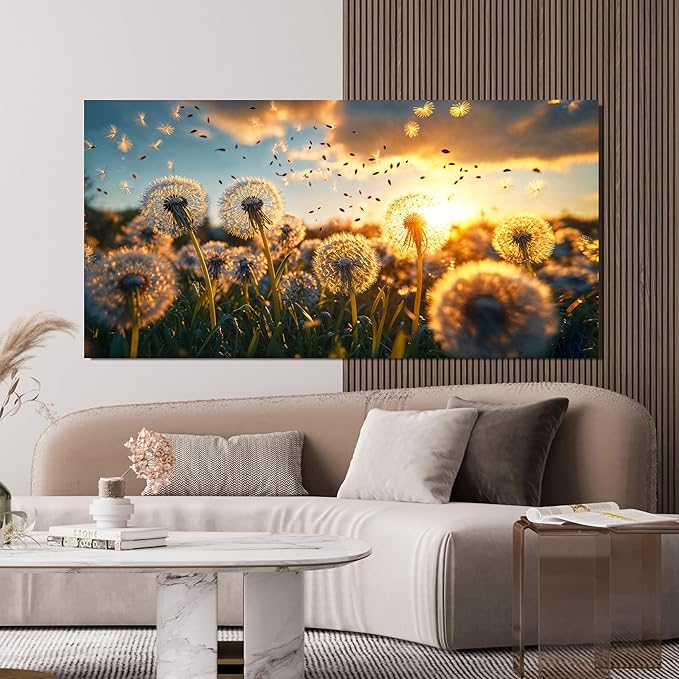 Canvas Wall Art Decor White Modern Large Wall Art Canvas Prints Artwork Floral Canvas Wall Art Pictures For Living Room Decorations Paintings Artwork For Walls Bedroom Office Wall Decor 24 × 48 Inch