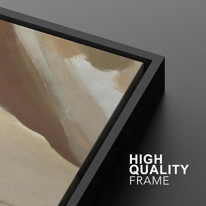 MUDECOR Framed Wall Art Print Set Minimalist Earthy Abstract Floral Illustrations Modern Art Boho Decorative Colorful Chic for Living Room, Bedroom, Office - 16"x24"x3 Black