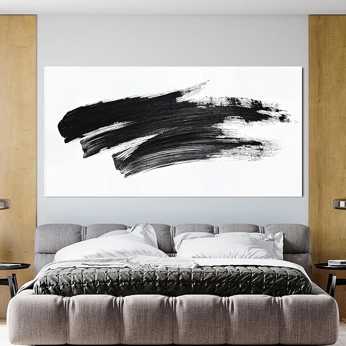 Canvas Wall Art Decor Large Black and White Wall Art Wall Pictures for Living Room Abstract Canvas Art Wall Decor Oversized Abstract Wall Art Prints Artwork for Walls Bedroom Home Wall Art Decor 29" X 58"