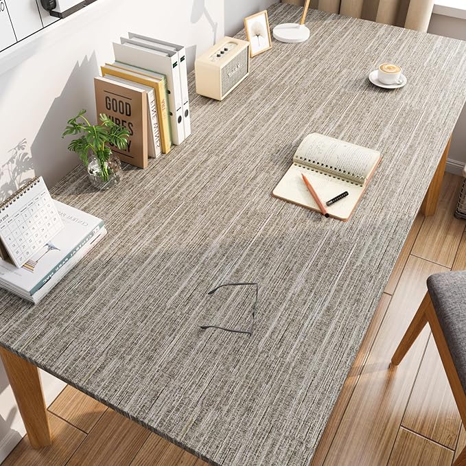 LACHEERY Taupe Grasscloth Wallpaper Textured Peel and Stick Fabric Wallpaper Textured Contact Paper for Cabinets and Drawers Waterproof Removable Grass Cloth Faux Linen Wall Paper for Walls 15.8"x80"