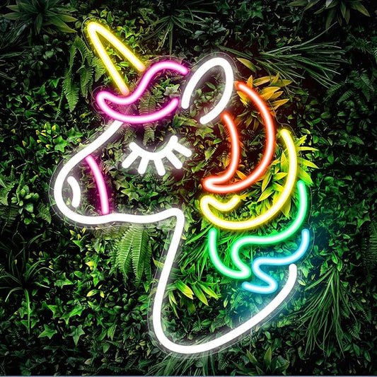 Kavaas Neon Unicorn Sign 13.8" x 10.7", LED Unicorn Neon Lights for Girls Room Office Dorms - Best Gifts for Birthday, Christmas, Unicorn Lovers, Kids