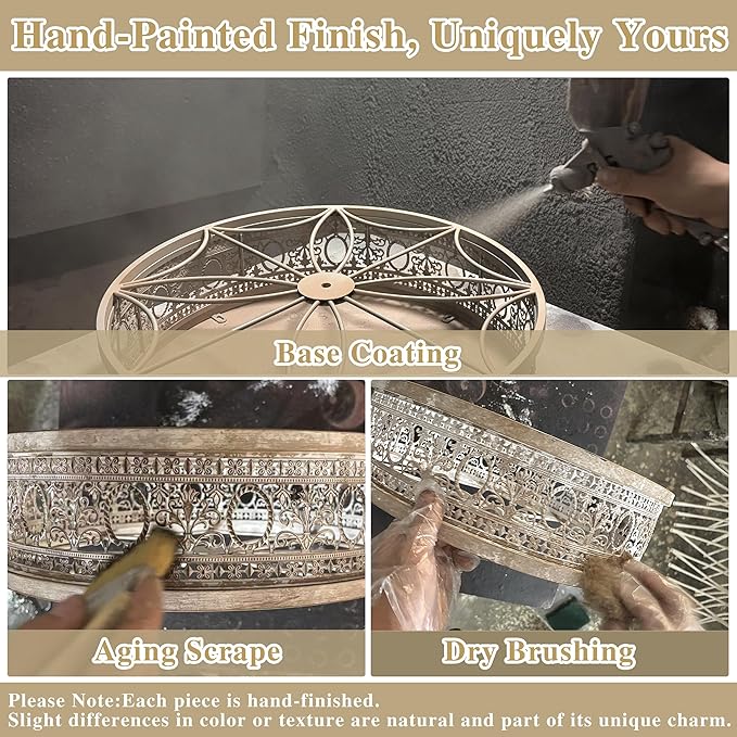 18" Rustic Cottage Distressed Wood-Look Fandelier with Remote, Small Farmhouse Enclosed Ceiling Fan Light, Low Profile Flush Mount for Entryway, Kids Room, Cozy Spaces