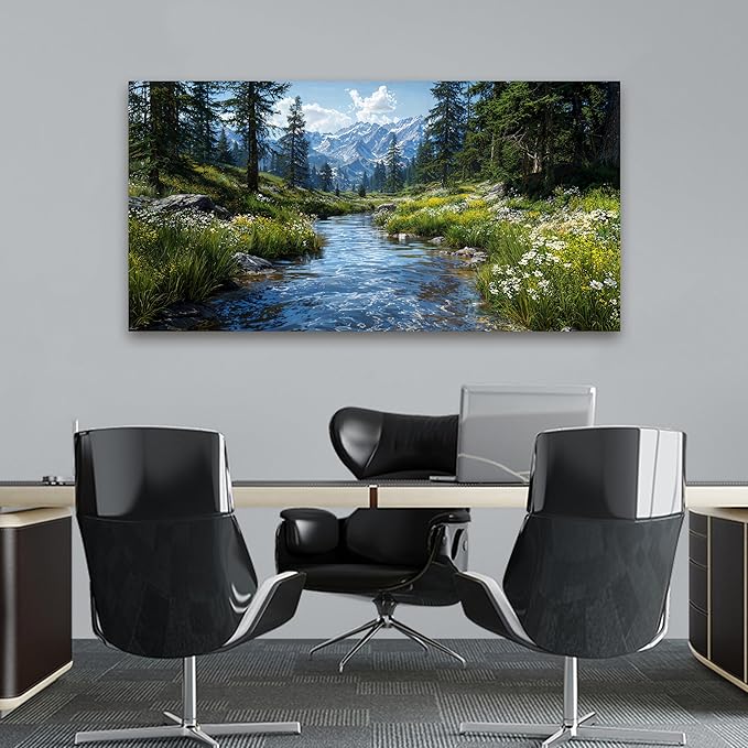 Canvas Wall Art Decor Green Nature Wall Art Prints Artwork For Walls Landscape Botanical Wall Art Decorations Canvas Art Wall Decor Modern Wall Art Pictures For Living Room Hone Office Decor 20"X 40"