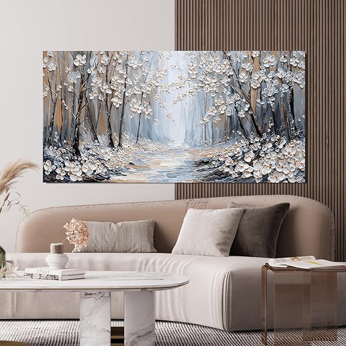 Large Canvas Wall Art Decor Wall Art Pictures for Living Room Canvas Art Wall Decor Artwork for Walls Landscape Oversized Wall Art Prints Modern Flowers Wall Art Decorations Home Office Decor 29"X58"