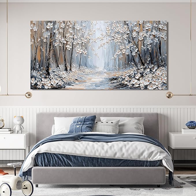 Large Canvas Wall Art Decor Wall Art Pictures for Living Room Canvas Art Wall Decor Artwork for Walls Landscape Oversized Wall Art Prints Modern Flowers Wall Art Decorations Home Office Decor 29"X58"