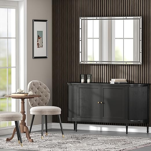 Casaphoria Acoustic Wall Panels, 2 PCS 47.2"x23.6", 3D Soundproof Wall Panels, Wood Slat Wall Panels for Home Office & Accent Walls, Walnut