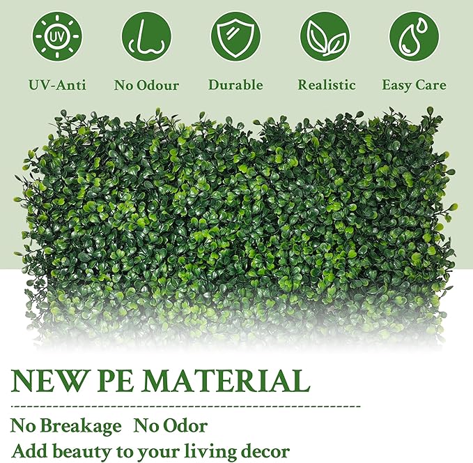 Artificial Ivy Privacy Fence Screen,40"x 140" (39 SQFT) 4-Layer Leaf UV-Anti Faux Greenery Boxwood Backdrop Ivy Vine Leaf Panels for Outdoor, Indoor, Garden,Backyard and Decor