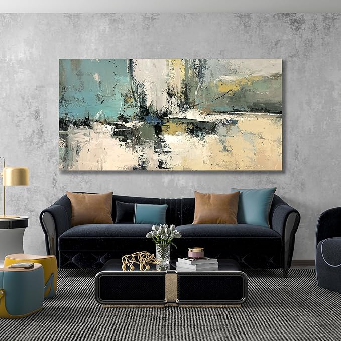 Belmrxne Colorful Abstract Wall Art Modern Pop Wall Decor Aesthetic Posters Artwork for Living Room Bedroom Dining Room Office Home Decor 24x48 Inch