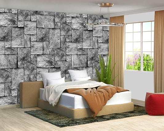 Brick Wallpaper Large Wall Mural for Living Room Bedroom (Papel tapiz para pared de habitatacion) 151" x 105" (It's not Peel and Stick)
