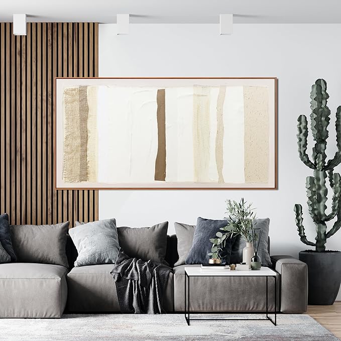 Abstract Canvas Wall Art Decor Wall Art Pictures for Living Room Large Framed Wall Art Prints Modern Boho Wall Art Decorations Canvas Art Wall Decor 29" X 58" Artwork for Walls Bedroom Office Decor