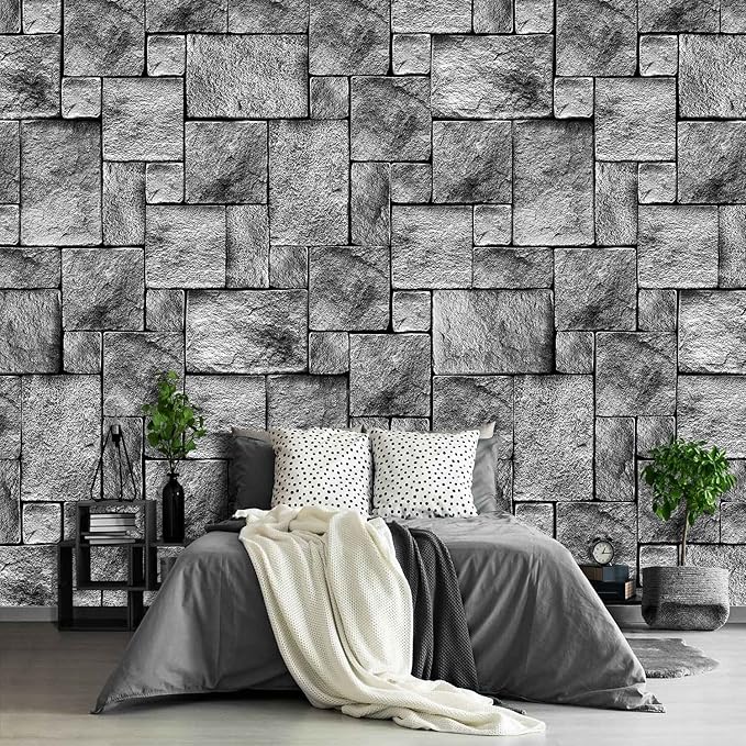 Brick Wallpaper Large Wall Mural for Living Room Bedroom (Papel tapiz para pared de habitatacion) 151" x 105" (It's not Peel and Stick)