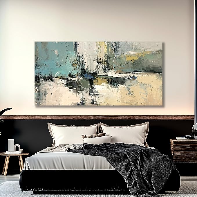 Belmrxne Colorful Abstract Wall Art Modern Pop Wall Decor Aesthetic Posters Artwork for Living Room Bedroom Dining Room Office Home Decor 24x48 Inch