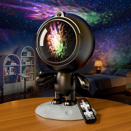 AIRIVO Star Projector,Astronaut Galaxy Projector Night Light Bluetooth Speaker with Remote,White Noise,Interactive Posture Adjust,Room Bedroom Decor,Birthday Christmas Gifts for Kids Adults