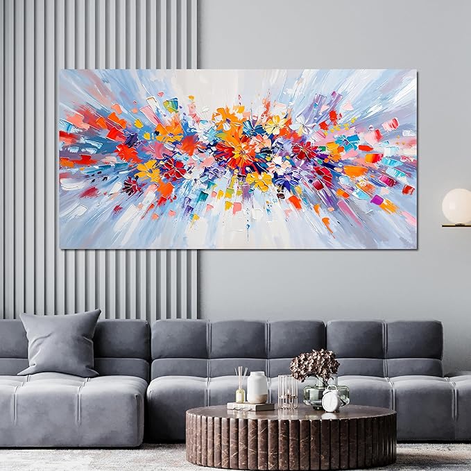 Canvas Oversized Wall Art Decor Large Wall Art Pictures for Living Room Modern Landscape Wall Art Prints Botanical Canvas Art Wall Decor Nature Forest Wall Art Decorations Bedroom Office Decor 29"X58"