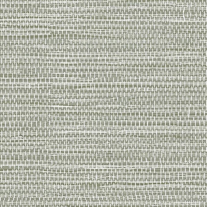 JiffDiff Grasscloth Wallpaper Peel and Stick Cream Grassweave Peel & Stick Textured Wallpaper Self Adhesive Contact Paper 17.3"x472"