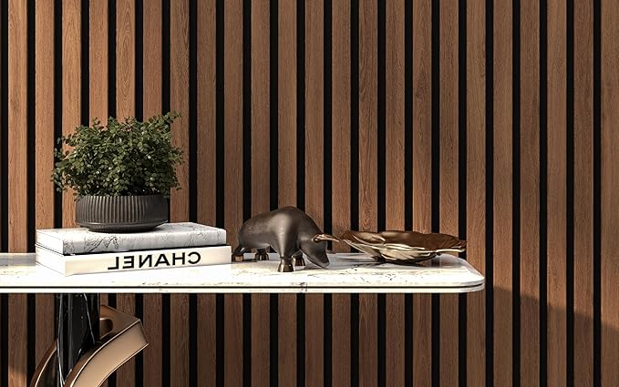 2-Pack 94” x 12.6” Acoustic Wood Wall Panels – 3D Slat Soundproofing for Walls & Ceilings – Elegant Decorative Panels for Modern Interior Design (Light Maple)