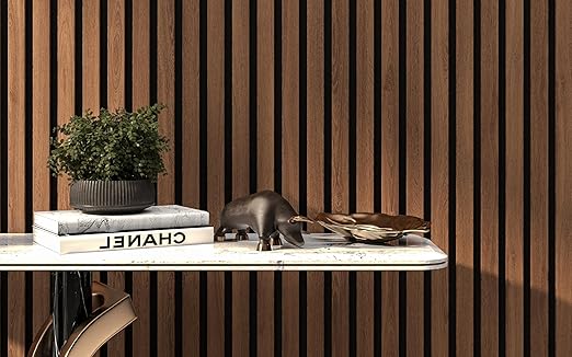 106” x 12.6” Acoustic Wood Slat Wall Panels – Modern Decorative Soundproof Panels for Walls & Ceilings, Premium Noise-Reducing Wood Paneling for Home & Office(Set of 20)