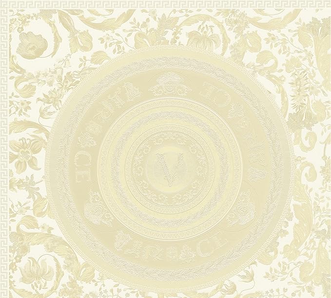 A.S. Création Wallpaper Floral Design - Cream, Beige - Flower Wallpaper 395.99in x 20.87in Made in Germany - 387053