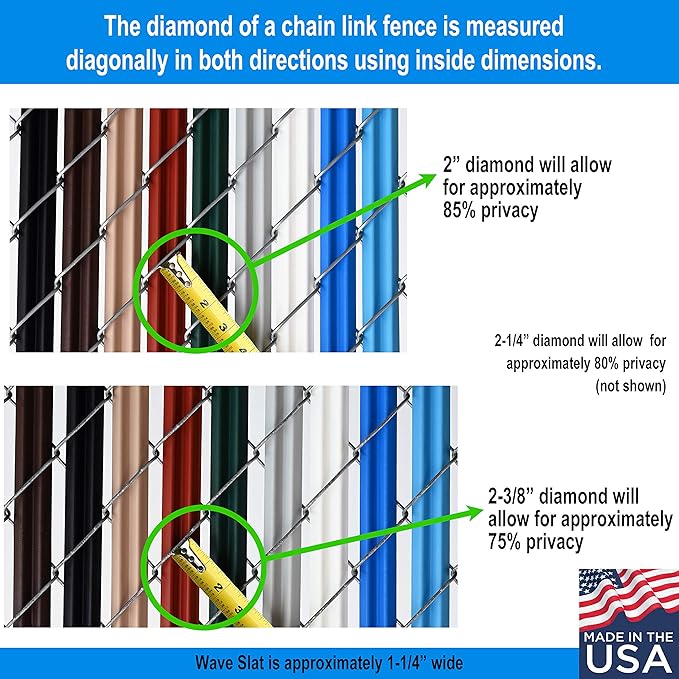 Brown Wave Slat (9 Colors Available) Single Wall Bottom Locking Privacy Slat for a 6 ft high Chain Link Fence (Slat Length 68.5", Brown)