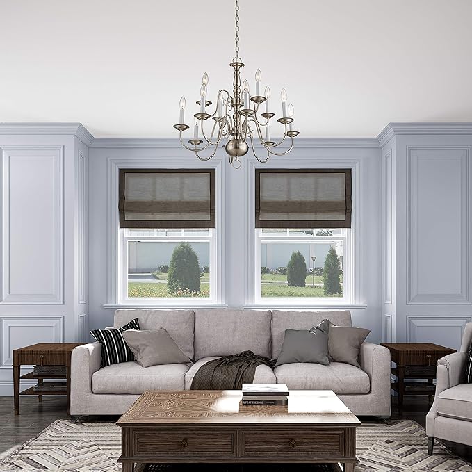 Livex Lighting 5012-91 Williamsburgh Chandelier with No Shades, Brushed Nickel