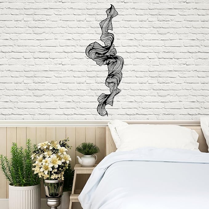 Abstract Metal Wall Art, Mid Century Modern Decor, Luxury Style Sculpture, Unique Wall Decoration, Large Creative Wall Decor, Modern Entryway Hanging, Geometric Elegant Sign, Housewarming Gift