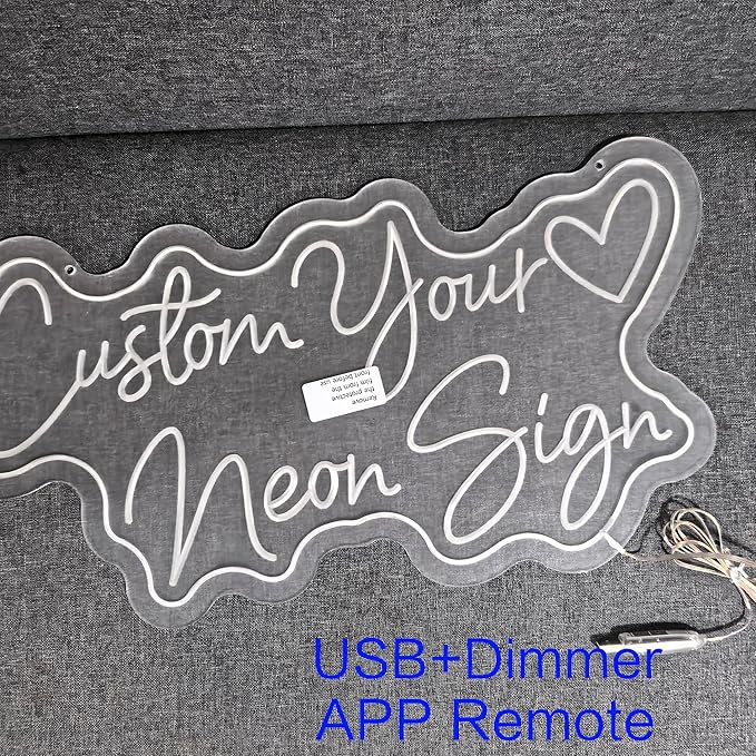 New process Custom Neon Sign,LED Neon Sign Customizable For Wall Decor,RGB Rainbow color,Personalized Neon Sign For Kids Birthday Gift,Wedding Party Business bedroom Logo