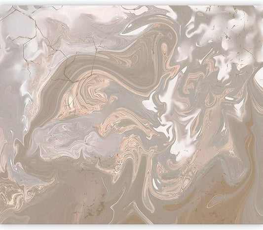 artgeist Wall Mural Stone Wall 96x69 in - Peel and Stick Self-Adhesive Wallpaper Removable Large Sticker Foil Wall Decor Print Picture Image Design Marble Like Abstract 3D Effect f-A-0882-a-a