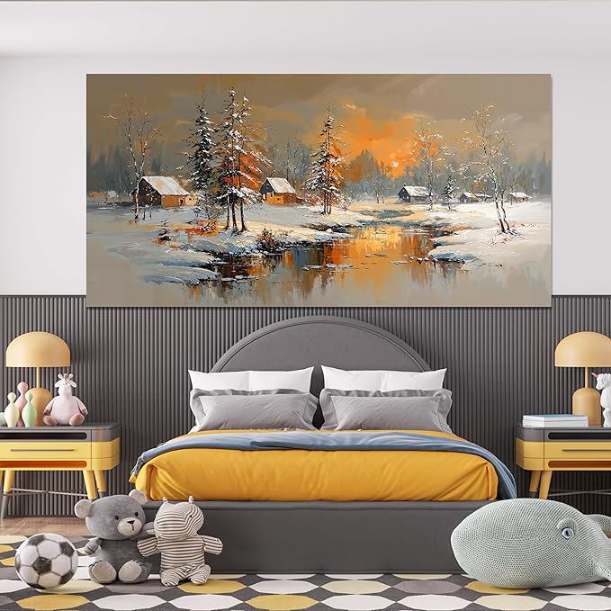 Canvas Oversized Wall Art Decor Modern Wall Art Pictures for Living Room Nature Coastal Wall Art Prints Large Landscape Wall Art Decorations Canvas Art Wall Decor Artwork for Walls Home Office Decor 29"X58"