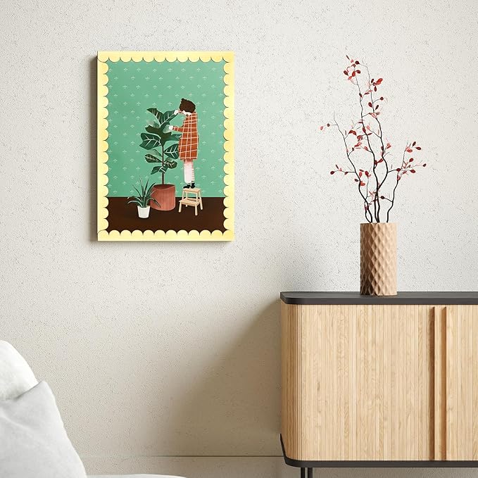 50 Packs Unfinished Scalloped Wood Trim DIY Decorative Wood Molding for Home Wall Cabinet Shelf and Window Door Decor