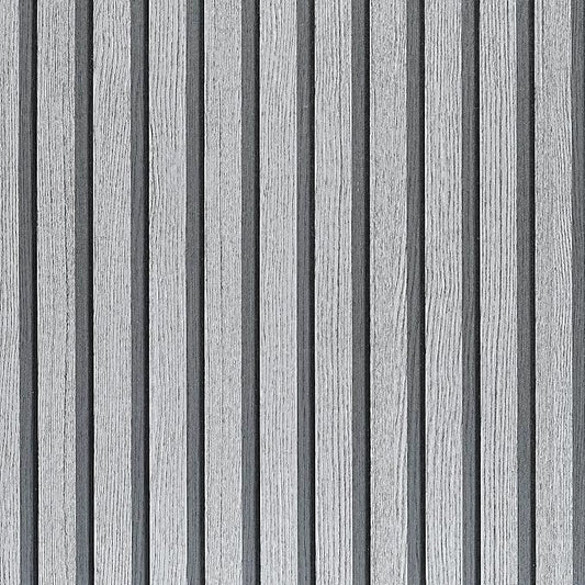 Wood Slat Wallpaper Peel and Stick - 17.5'' x 500'' Self Adhesive Contact Paper for Walls, Wood Panel for Easy DIY Wall Decor (Gray)