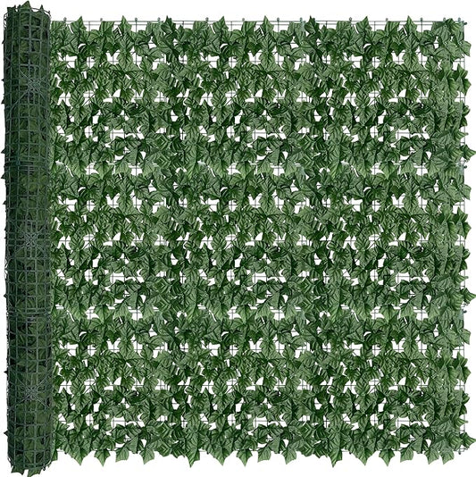 Artificial Ivy Privacy Screen: 60x120 in,UV Protection Ivy Vine Leaves Hedge Fence Panel Backdrop for Patio, Balcony, Garden, Backyard Indoor and Outdoor Green Decor