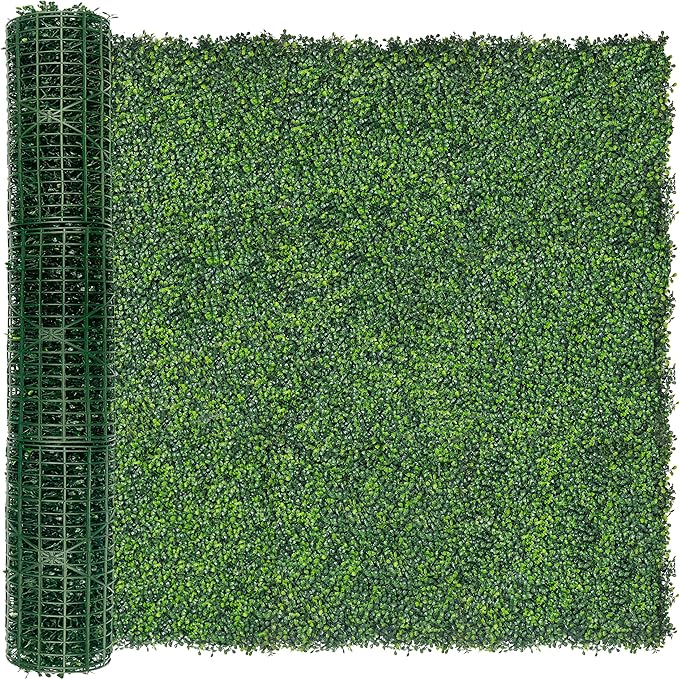 Artificial Ivy Privacy Fence Screen: 60"x 140" (58.5 SQFT) 4-Layer Leaf UV-Anti Faux Greenery Boxwood Backdrop Ivy Vine Leaf Panels for Outdoor, Indoor, Garden, Backyard and Decor