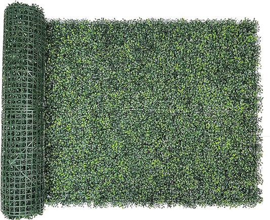 Bybeton Artificial Ivy Privacy Fence Screen,40"x120" (33.33 sqft) UV-Anti Faux Boxwood Roll Grass Wall Panels for Patio Balcony Privacy, Garden, Backyard Greenery Wall Backdrop and Fence Decor