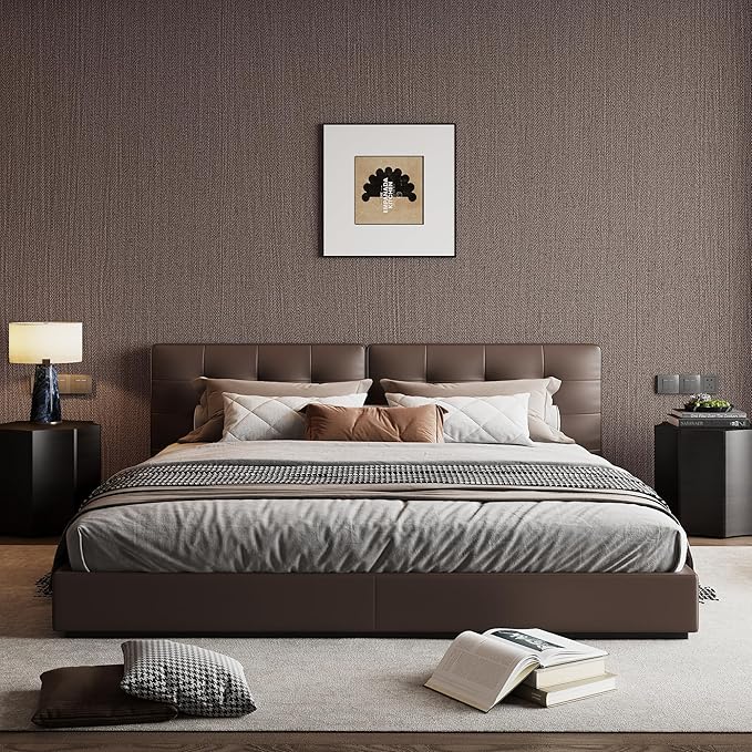 24"x393" Brown Grasscloth Peel and Stick Fabric Textured Contact Paper Linen Wallpaper Vintage Matte Frosted Waterproof Luxury Wallpaper for Bedroom Bathroom Kitchen (Dark Brown)